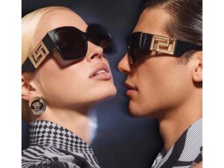 Versace แว่นตากันแดด ทรงสี่เหลี่ยม ลายเสือดาว หรูหรา สีดํา แฟชั่นใหม่ สําหรับสตรี UV400 2022