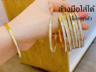 OYJR กําไลเพชร กำไลสเตนเลสแท้ กําไลข้อมือแฟชั่นสําหรับผู้หญิง