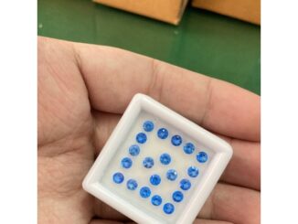 พลอยเเท้(BlueTopaz)บลูโทพาสขนาด3มิลลิเมตร