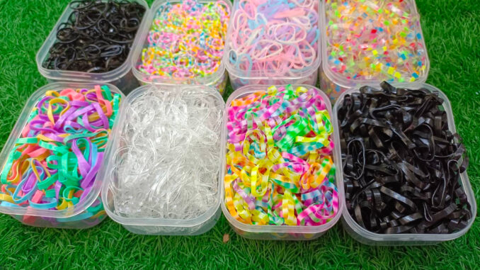 ยางรัดผม สีดำ หลากสี ไม่กินผม ยางรัดผม สีดำ หลากสี ไม่กินผม