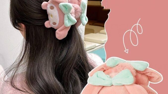 SANRIO กิ๊บติดผม รูปตุ๊กตาปลาฉลามน่ารัก ขนาดใหญ่ สําหรับผู้หญิง
