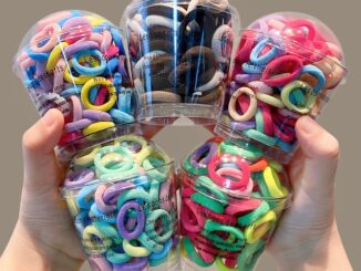 100 ชิ้น ชุดยางรัดผม แบบยืดหยุ่นสูง สีแคนดี้ แฟชั่นเกาหลี สําหรับเด็ก