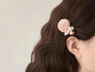 กิ๊บติดผม รูปดอกกุหลาบ ประดับไข่มุก สไตล์ฝรั่งเศส เหมาะกับฤดูร้อน แบบใหม่