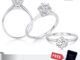 แหวนเพชรเม็ดเดี่ยว 1 กะรัต   ตัวเรือนเงินแท้ 925 ชุบเคลือบทองคำขาว [ รุ่น   - Allure Jewelry]