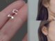 Roselife ต่างหูสตั๊ด เงิน S925 จี้รูปโน้ตดนตรี ไม่สมมาตร เรียบง่าย กันแพ้ เครื่องประดับแฟชั่นเกาหลี สําหรับผู้หญิง 1 คู่