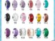จี้คริสตัลมูราโน่ เงิน 925 สีชมพู สีเขียว สีฟ้า สีแดง สีดํา สีขาว