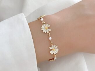 [highbuying] แฟชั่น หวาน เดซี่ ดอกไม้ สร้อยข้อมือ บุคลิกภาพ มินิมอล ดอกไม้ สร้อยข้อมือมุก ผู้หญิง ปาร์ตี้ จัดเลี้ยง เครื่องประดับ ของขวัญ สินค้าใหม่