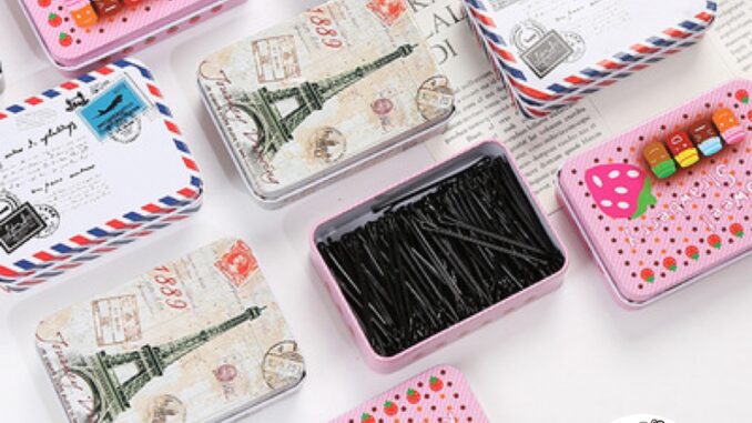 (พร้อมส่ง) กิ๊บดำ ชนิดผิวเรียบ / คลื่น / ตัวยู