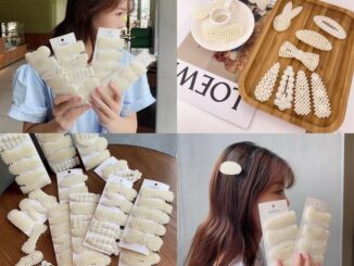 กิ๊บติดผม ประดับไข่มุก กิ๊บติดผม ด้านข้าง แบบแบน สไตล์เกาหลี เรโทร สําหรับผู้หญิง