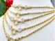 jewelryshop K615 สร้อยคอสองกษัตริย์ขั้วเพชร งาน92.5 แท้ สีสันสวยงาม ลวดลายเด่นชัด ขนาด 3 มิล