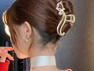 กิ๊บติดผมหางม้า รูปสุนัขจิ้งจอก สีทอง สวยหรู ขนาดใหญ่ ลําลอง แฟชั่นสําหรับผู้หญิง