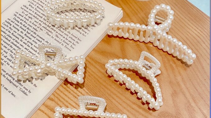 Tmala กิ๊บติดผมประดับไข่มุกเทียม  หรูหราและเรียบง่าย เครื่องประดับผม  pearl hair clip