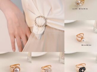 ใหม่ ผ้าพันคอ ผ้าไหม มุก / เสื้อยืด ผูกปม หัวเข็มขัดขั้นสูง ความรู้สึกขั้นสูง เอวคงที่ หัวเข็มขัด กันลื่น เข็มกลัด ตกแต่งด้วยเครื่องประดับแฟชั่นเกาหลี