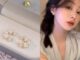 ต่างหูกระดุมเงิน S925 ประดับมุก สีขาว หรูหรา สําหรับผู้หญิง