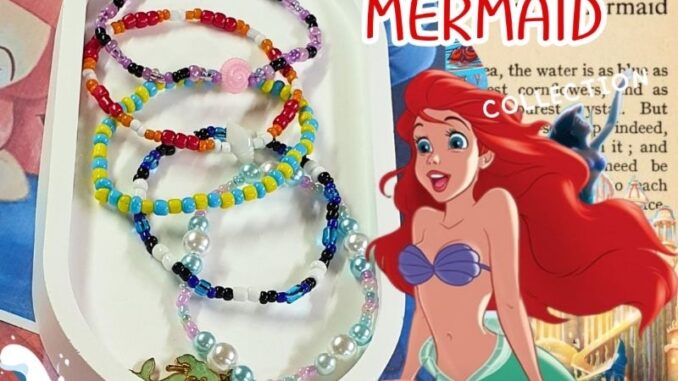 พร้อมส่ง กำไลลูกปัดThe Little Mermaid น่ารักทุกเเบบ สีสันเเห่งท้องทะเล พร้อมส่ง กำไลลูกปัดThe Little Mermaid น่ารักทุกเเบบ สีสันเเห่งท้องทะเล