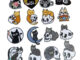 แผ่นแพทช์รีดร้อน ลายการ์ตูนโครงกระดูก แมว สําหรับเย็บปักถักร้อย DIY