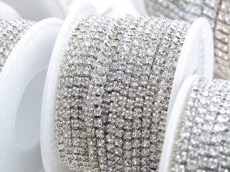 โซ่คริสตัล พลอยเทียม SS6-SS16 ยาว 9.2 เมตร สําหรับทําเครื่องประดับ งานฝีมือ DIY