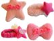 Kawaii กิ๊บติดผม ผ้ากํามะหยี่ขนนิ่ม ลายการ์ตูนอนิเมะบาร์บี้ สีชมพู สําหรับเด็กผู้หญิง
