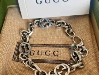 สร้อยข้อมือ CUCCI โซ่เงิน 925 ย้อนยุคสามจีประสานไม่ซีดจางทันสมัยและเรียบง่ายมีความสุขสไตล์เดียวกันสำหรับคู่รักของขวัญวัน