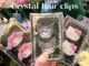 Crystal hair clips from japan