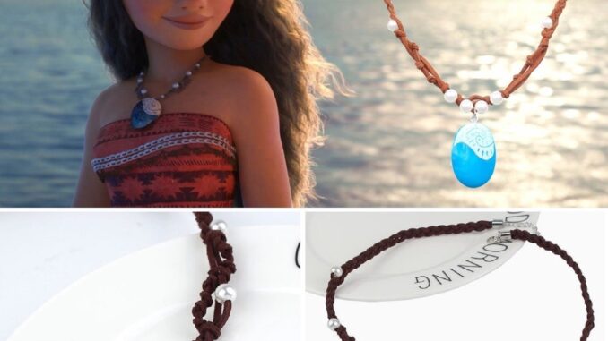 Moana สร้อยคอคอสเพลย์ พร็อพเจ้าหญิง หัวใจเรืองแสง สําหรับแต่งคอสเพลย์