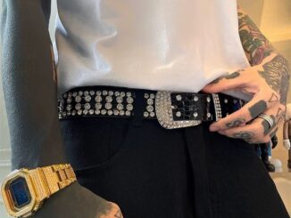 เข็มขัดแฟชั่น diamond belt เข็มขัดเพชร ยังโอม เข็มขัดy2k มาใหม่ ขายดี