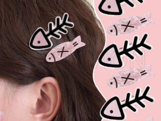 กิ๊บติดผม รูปก้างปลา สีชมพู สไตล์เกาหลี แฟชั่นยอดนิยม สําหรับผู้หญิง