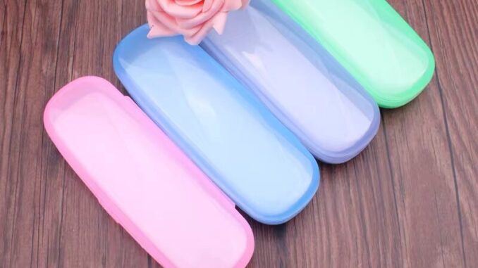 เคสแว่นตา สี่สี พร้อมเคสพลาสติก กันตก