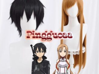 Anime Sword Art Online Kirito/Yuuki Asuna Cosplay Wig SAO 30cm/80cm Long Heat Resistant Synthetic Wigs