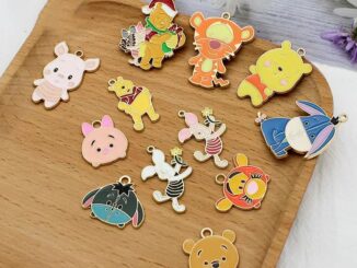 เครื่องประดับ สร้อยคอ ต่างหู สร้อยข้อเท้า จี้ตุ๊กตาการ์ตูนหมี หมูน้อย ลา แฮนด์เมด diy