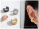คริสตัลรอบ 2 ชั้นวงใหญ่ Ear cuff Premium เอียร์คัฟต่างหูแบบเกี่ยวหู หนีบหู คล้องหู สำหรับคนไม่เจาะหู