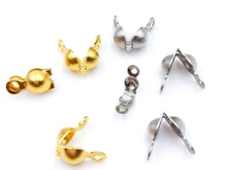 100 ชิ้น / แพ็ค สเตนเลส ลูกปัด หัวเข็มขัด กระเป๋า หัวเข็มขัด DIY อุปกรณ์เครื่องประดับ