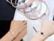 เครื่องประดับ สร้อยข้อมือ กําไลข้อมือ สเตนเลส ชุบทอง 18k รูปใบโคลเวอร์ เหมาะกับของขวัญ สไตล์เกาหลี สําหรับผู้หญิง