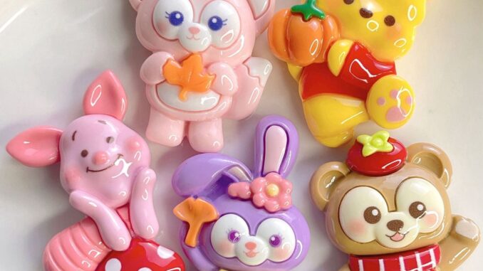 [13 #] สติกเกอร์เรซิ่น รูปกระต่าย สุนัขจิ้งจอก ขนาดกลาง สีม่วง สําหรับติดตกแต่งตู้เย็น พวงกุญแจ เคสโทรศัพท์ รองเท้า SC