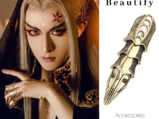 ปลอกเล็บสวมนิ้วคอสเพลย์สไตล์พังก์ดุดันดูมีดีเทล