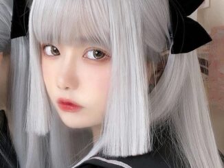 วิกผมยาวตรง สีเงิน สีขาว สไตล์โลลิต้า สําหรับผู้ชาย และผู้หญิง