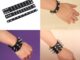 Time Punk สร้อยข้อมือโกธิค เข็มหมุดย้ํา กําไลข้อมือ โลหะ สายรัดข้อมือ ปรับได้