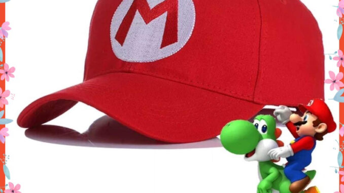 ( พร้อมส่ง ) หมวกกันแดด Mario cap มาริโอ้ ลุยจิ หมวกปาร์ตี้ ของขวัญ น่ารัก