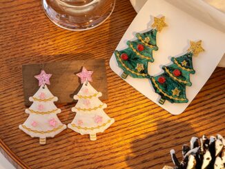 【Merry Christmas】ต่างหู รูปต้นคริสต์มาสน่ารัก สําหรับผู้หญิง และเด็กผู้หญิง
