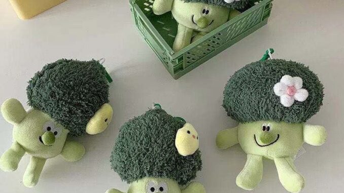 พวงกุญแจ จี้ตุ๊กตาการ์ตูน Broccoli Touch น่ารัก ขนาด 15 ซม. สําหรับห้อยกระเป๋า