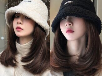 วิกผม หมวกวิก แบบบูรณาการ Wig cap แฮร์พีช สวมใส่ง่าย ผมสีน้ำตาลเข้ม