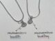 สร้อยคอตัวอักษรประกายชิมเมอร์ (พร้อมส่ง)