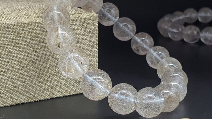 ข้อมือหินไหมเงินหินแท้100%พรีเมี่ยมเกรด3A ข้อมือหินไหมเงินหินแท้100%พรีเมี่ยมเกรด3A