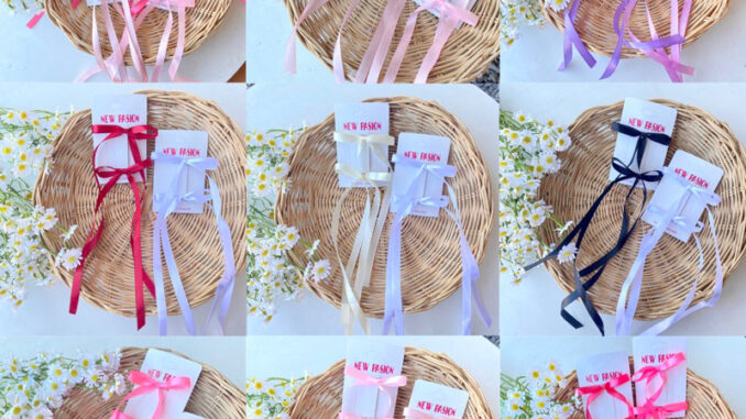 พร้อมส่ง ร้าน  กิ๊บโบว์หางยาว กิ๊บริบบิ้น โบว์เจนนี่ จีซู