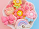 จี้เรซิ่น รูปอุ้งเท้าแมว และหมี สีรุ้ง สําหรับตกแต่งเค้ก จํานวน 10 ชิ้น