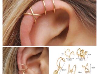 ต่างหูคลิปคล้องหูเซ๊ตละ 5 ชิ้นมีเช๊ตสีทอง และเซ๊ตสีเงิน พร้อมส่ง