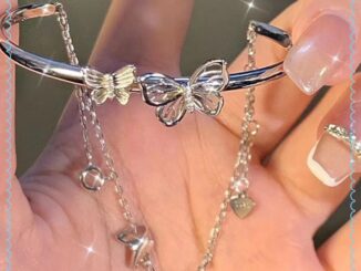 [highbuying]สร้อยข้อมือโซ่ สองชั้น ประดับโบว์ สไตล์เกาหลี แฟรี่ ไฮเอนด์ แฟชั่นสําหรับผู้หญิง