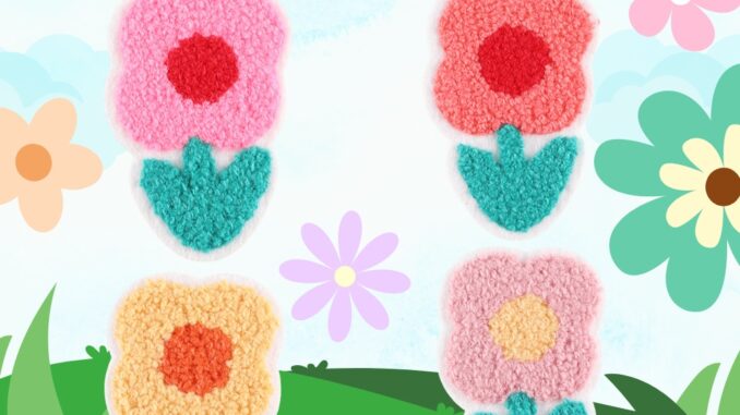 10บาททุกชิ้น DIY:ตัวรีดติดเสื้อ อาร์มติดเสื้อ ลายน่ารัก ดอกเดซีปักฟู ดอกไม้ ใช้เตารีดรีดติดลงผ้าได้เลยค่ะ ง่ายมากๆๆ