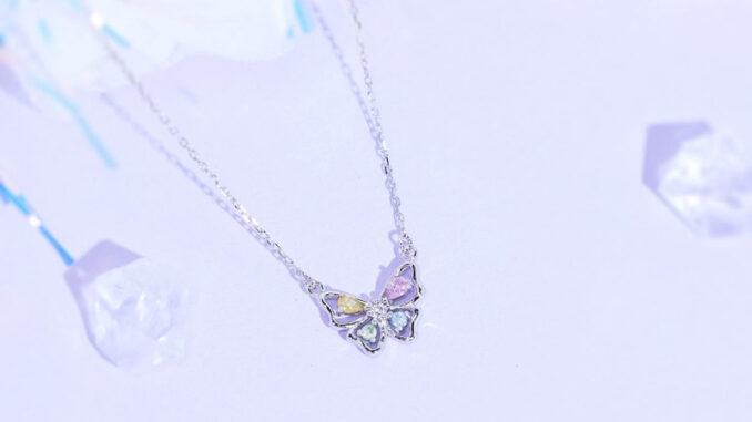 สร้อยคอเงินแท้ 92.5% Mini Flutterfly ✨  [E9-1]