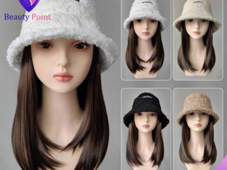 เตรียมจัดส่ง หมวกวิกผม ยืดผม สีน้ำตาลเย็น 30CM คลายๆสไตล์เกาหลี
